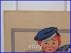 Vintage Cracker Jack Cardboard Store Advertising Sign