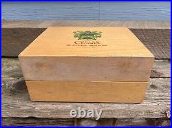 Vintage Curlee Clothes Clothing Co. St Louis, MO Countertop Wooden Display Box