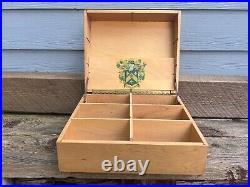 Vintage Curlee Clothes Clothing Co. St Louis, MO Countertop Wooden Display Box