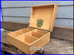 Vintage Curlee Clothes Clothing Co. St Louis, MO Countertop Wooden Display Box