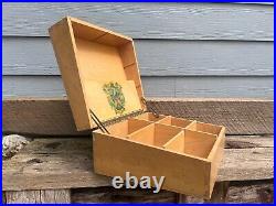 Vintage Curlee Clothes Clothing Co. St Louis, MO Countertop Wooden Display Box