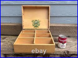 Vintage Curlee Clothes Clothing Co. St Louis, MO Countertop Wooden Display Box