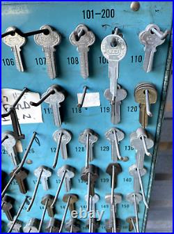 Vintage Curtis Industries Key Display