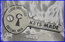Vintage Curtis Industries Keys Made Here Sign Eastlake Ohio