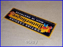 Vintage Curtiss Candies Butterfinger 15 Metal Chicago Chocolate Candy Bar Sign