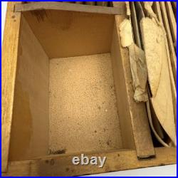 Vintage Cushings Perfection Dyes Wood Advertising Store Display & 55 Dye Packets