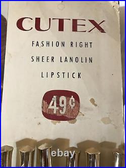Vintage Cutex Lipstick Store Counter Display With Real Lipsticks. So Cool