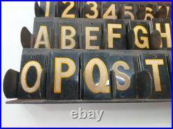 Vintage DA-NITE Reflecting Metal Letters Advertising Display Set Cleveland OH