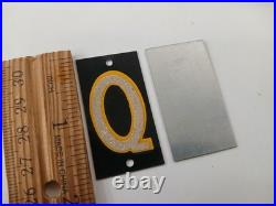 Vintage DA-NITE Reflecting Metal Letters Advertising Display Set Cleveland OH