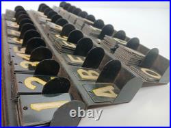 Vintage DA-NITE Reflecting Metal Letters Advertising Display Set Cleveland OH