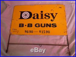 Vintage DAISY B. B GUNS Store Display Sign