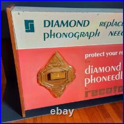 Vintage DIAMOND phoneedles Recoton Record Replacement Needle Store Display