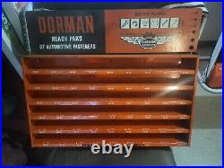 Vintage DORMAN Ready Paks of Automotive Fasteners Store Display Rack Cabinet
