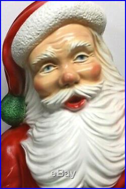Vintage Dated 1959 SANTA CLAUS Christmas STORE DISPLAY Large 2 ft. Blow Mold