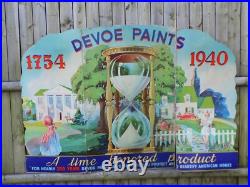 Vintage Davoe Paint 1940 Cardboard Store Display