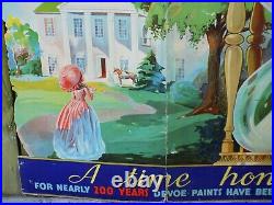 Vintage Davoe Paint 1940 Cardboard Store Display