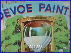 Vintage Davoe Paint 1940 Cardboard Store Display