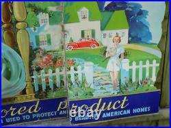 Vintage Davoe Paint 1940 Cardboard Store Display