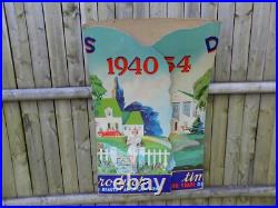 Vintage Davoe Paint 1940 Cardboard Store Display