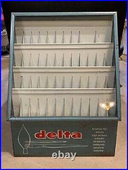 Vintage Delta Paint Brushes Store Display Case