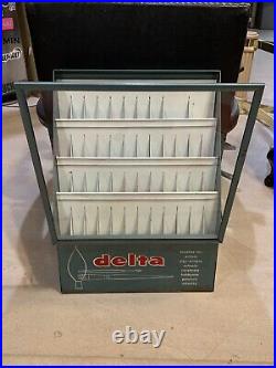 Vintage Delta Paint Brushes Store Display Case