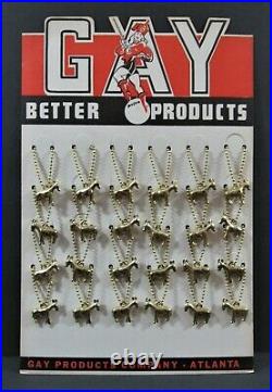 Vintage Democratic Donkey Political (24) Gold Plated Charms Gay Store Display