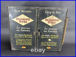 Vintage Diamond Dyes General Store Display Storage Cabinet