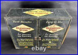 Vintage Diamond Dyes General Store Display Storage Cabinet