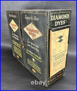 Vintage Diamond Dyes General Store Display Storage Cabinet