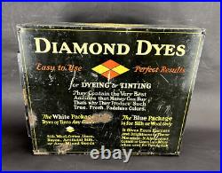 Vintage Diamond Dyes General Store Display Storage Cabinet