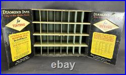 Vintage Diamond Dyes General Store Display Storage Cabinet