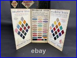 Vintage Diamond Dyes General Store Display Storage Cabinet