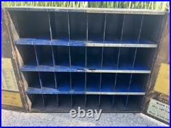 Vintage Diamond Dyes Metal Store Counter Display Advertising Cabinet