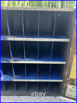 Vintage Diamond Dyes Metal Store Counter Display Advertising Cabinet