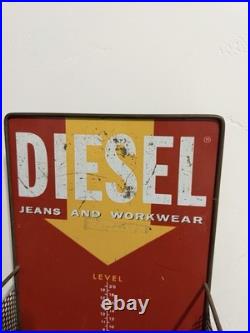 Vintage Diesel Jeans & Workwear Metal Sign / Display Rack
