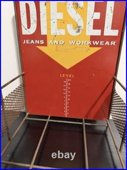 Vintage Diesel Jeans & Workwear Metal Sign / Display Rack