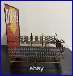 Vintage Diesel Jeans & Workwear Metal Sign / Display Rack