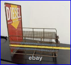 Vintage Diesel Jeans & Workwear Metal Sign / Display Rack
