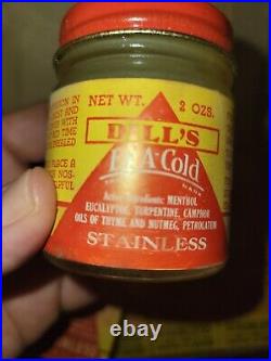 Vintage Dill's Ez-a-cold Full Box Unopened 12 Jars New Old Stock Norristown Pa