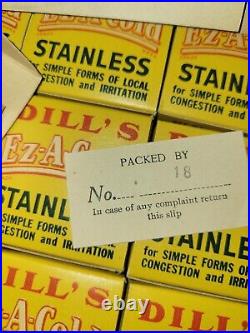 Vintage Dill's Ez-a-cold Full Box Unopened 12 Jars New Old Stock Norristown Pa