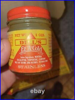 Vintage Dill's Ez-a-cold Full Box Unopened 12 Jars New Old Stock Norristown Pa