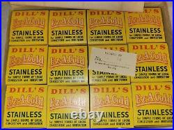 Vintage Dill's Ez-a-cold Full Box Unopened 12 Jars New Old Stock Norristown Pa