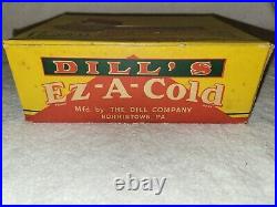 Vintage Dill's Ez-a-cold Full Box Unopened 12 Jars New Old Stock Norristown Pa