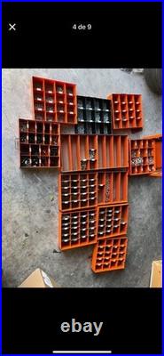 Vintage Dorman Auto Parts Bin 4 Drawer Cabinet Counter Organizer all 3