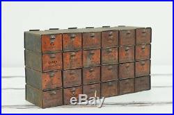 Vintage Dorman Metal Parts Box Cabinet Parts 24 Bin Advertising Store Display