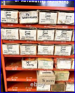Vintage Dorman Ready Paks Fastener Cabinet with Contents Organizer USA LOADED! VGC