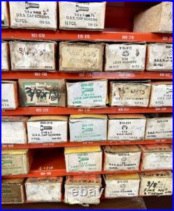 Vintage Dorman Ready Paks Fastener Cabinet with Contents Organizer USA LOADED! VGC
