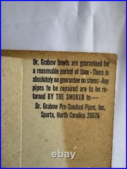 Vintage Dr. Grabow Duke Filter Pipes Store Counter Display Sign with 2 Original Br