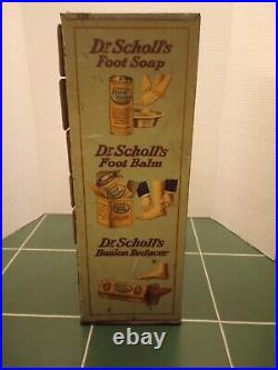 Vintage Dr. Scholl's Countertop Display Case With Drawers Very Rare