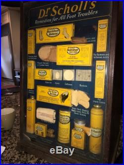 Vintage Dr Scholls Store Display Rare Dr. Scholls Remedies For All Foot Troubles